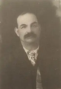 A black and white photograph of a J.B. Hawkes