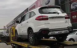 The rear of the third facelift Yusheng S350