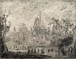 Country Fair Near a Windmill (1889) etching, 13.8 × 17.8 cm, Museum of Fine Arts, Ghent