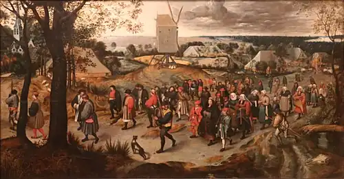 After Jan Brueghel the Elder, Procession at a Peasant Wedding.