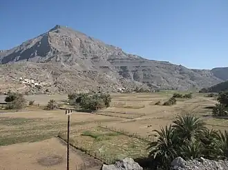 View of Jabal Harim from the Green Valley, March 2013
