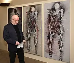 Jiří Sozanský and triptych Jan Palach - Ascension (2019), Karolinum