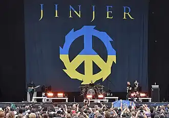 Jinjer performing in 2023