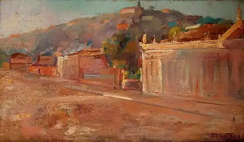 Reflections of the Sun on a Hill