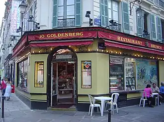 "Jo Goldenberg", a restaurant closed since 2007