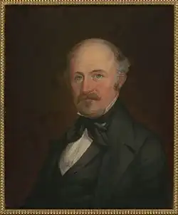 John Augustus Sutter, June 1851 by Stephen W. Shaw, oil painting approximately 24 inches