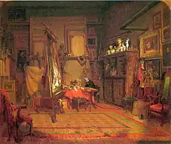 "An Artist's Studio", 1864
