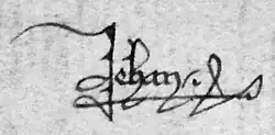 John II's signature