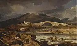 Tummel Bridge painting by Joseph Mallord William Turner, 1802