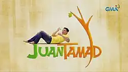 An image of Sef Cadayona and a tree, over a light brown background. The series title is displayed on the lower part of the image. The logo of GMA Network is displayed on the upper right side of the image.