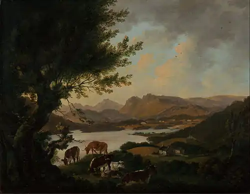 Lake Windemere by Julius Caesar Ibbetson