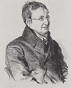 Julius Eudard Hitzig, illustration by Adolph von Menzel