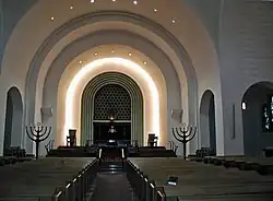 Interior of the synagogue