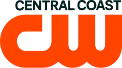 The CW network logo in orange below the words "Central Coast" in dark green in a sans serif