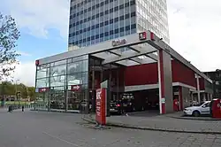 A KFC restaurant with drive-through in Rotterdam, Netherlands