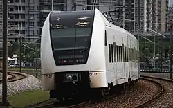 KLIA Transit Desiro ET 425 M EMU Train at Bandar Tasik Selatan Station