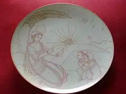 Christmas 1937 plate by Königliche Porzellan Manufaktur , Berlin