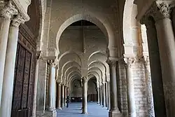 View of the gallery which precedes the prayer hall