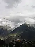 Kalpa and Kinnaur Kailash during monsoon weather