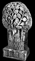 A pillar capital shaped as a Kalpadruma tree, also found nearby at Besnagar, probably associated with Lakshmi.[41][42]