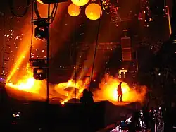 West's stage set at the tour in Portland's Rose Garden during 2008