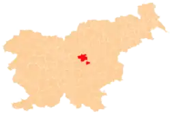 The location of the Municipality of Zagorje ob Savi