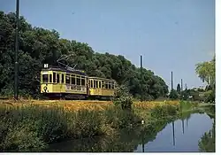Kassel 224+511 on the Museum tram line at the Amsterdamseweg; 29 July 1984.