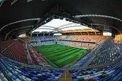 An interior view of Kadir Has Stadium.