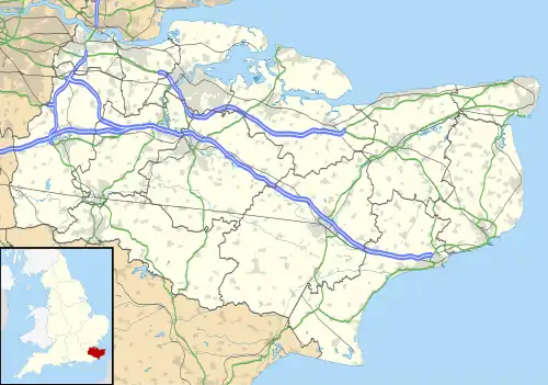 Tonbridge is located in Kent