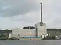 The former German BWR-unit Krümmel; the steel containment is within the reactor building on the right.