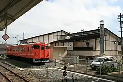Preserved KiHa 40 519 next to Onagawa Station in September 2007