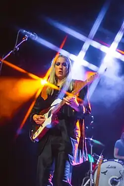 Scott performing in 2024