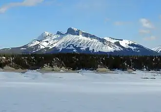 Kista Peak from Abraham Lake