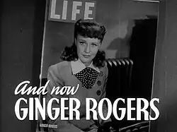 Rogers as her character Kitty Foyle on the cover of Life