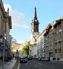 Klosterstraße with Parochialkirche, 2020