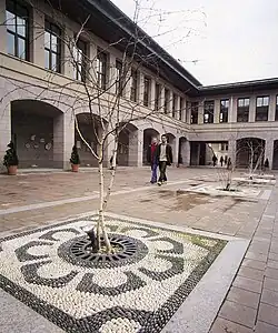 The courtyard of Koç University's Rumelifeneri Campus