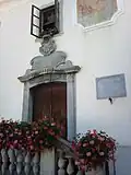 The Baroque portal of the house and library of Peter Pavel Glavar, designed by Franc Jelovšek&nbsp;[sl]