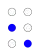 ⠢ (braille pattern dots-26)