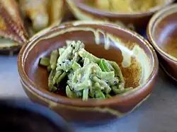 Sweet potato stems seasoned with perilla powder)