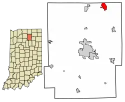 Location of Syracuse in Kosciusko County, Indiana.