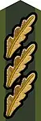 Collar patch m/58 (gold) on uniform m/58-m/59 and field uniform M90 (–2002)