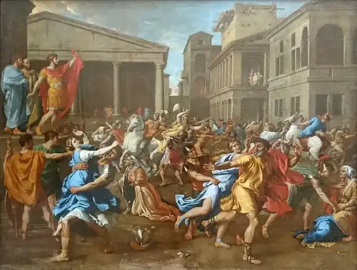 The Rape of the Sabine Women, c. 1638, Louvre