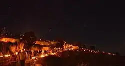 Hill leading to the Laferla Cross during the Holy Week.