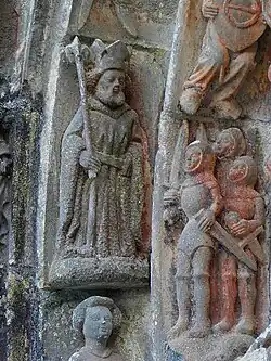 Salomon (or Herod) with a group of soldiers.