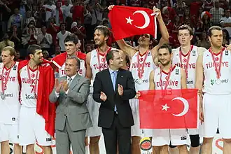 Image 49Turkish national basketball team won the silver medal in the 2010 FIBA World Championship. (from Culture of Turkey)