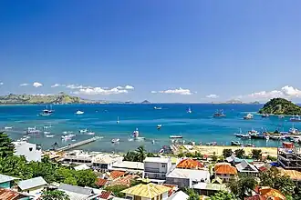 View of the port of Labuan Bajo