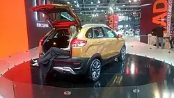 Backview of the Lada XRAY Cross
