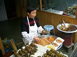 Zongzi assembly in Shanghai