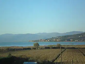 The lake seen from Montebuono di Magione