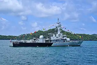 KD Laksamana Hang Nadim (F134) in Langkawi, 2023.